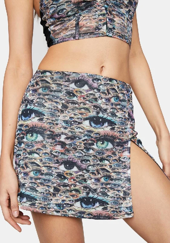 Chic Women's Garments Eyes On Me Mini Skirt