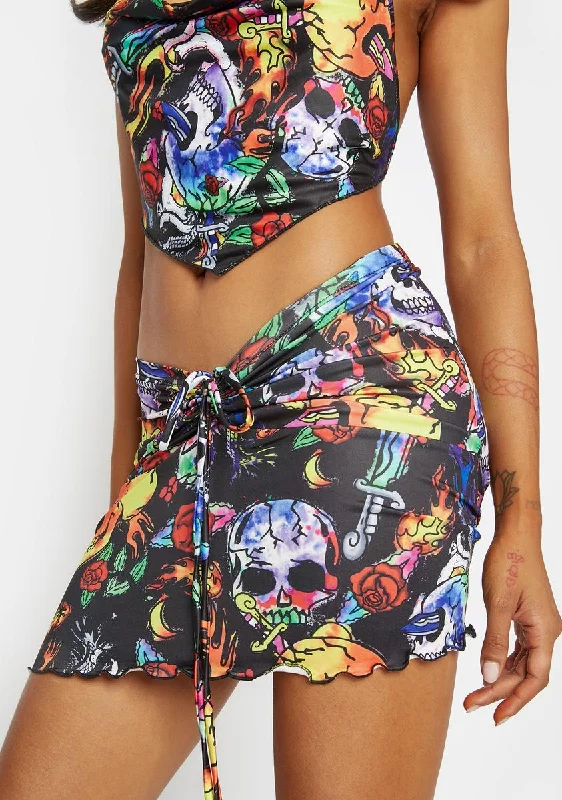 Chic Clothes For Women Midnight Rock The Block Ruched Mini Skirt