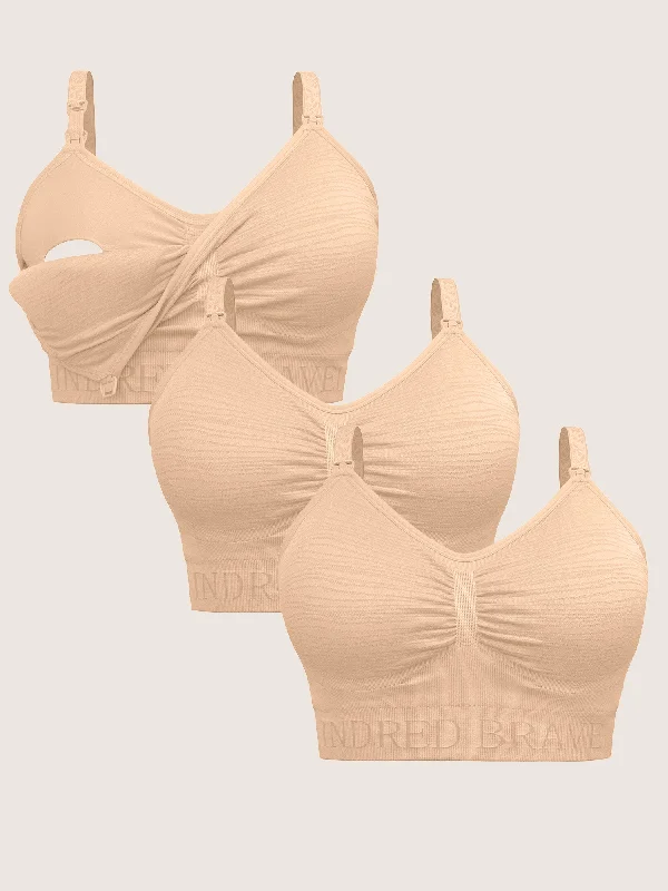 Women's Date Night Outfit Wash Wear Spare® Pumping Bra Pack | Beige