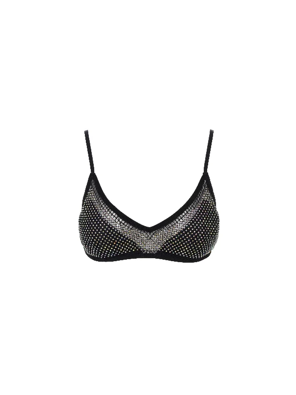 Women's Travel Apparel Embellished Stone Bra