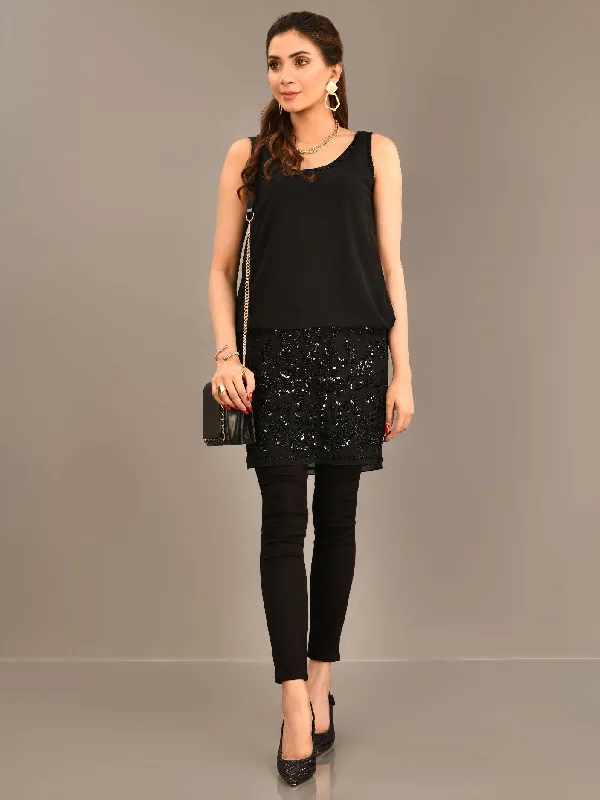 Summer Splash Sale Sequined Chiffon Dress