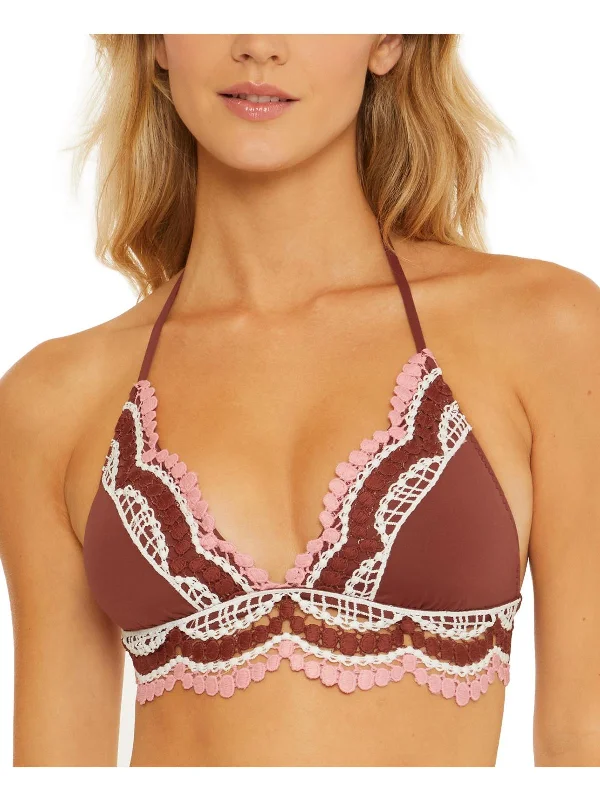 Women's Evening Garments Womens Crochet Halter Bikini Swim top