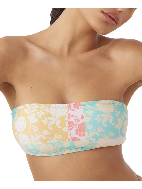 Charming Women's Outfit For Special Occasions Womens Floral Removable Straps Bikini Swim top