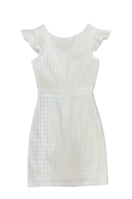 Limited Stock Ivory Flutter Sleeve Dress