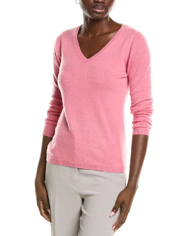 Women's Formal Apparel sofiacashmere Modern V-Neck Cashmere Sweater