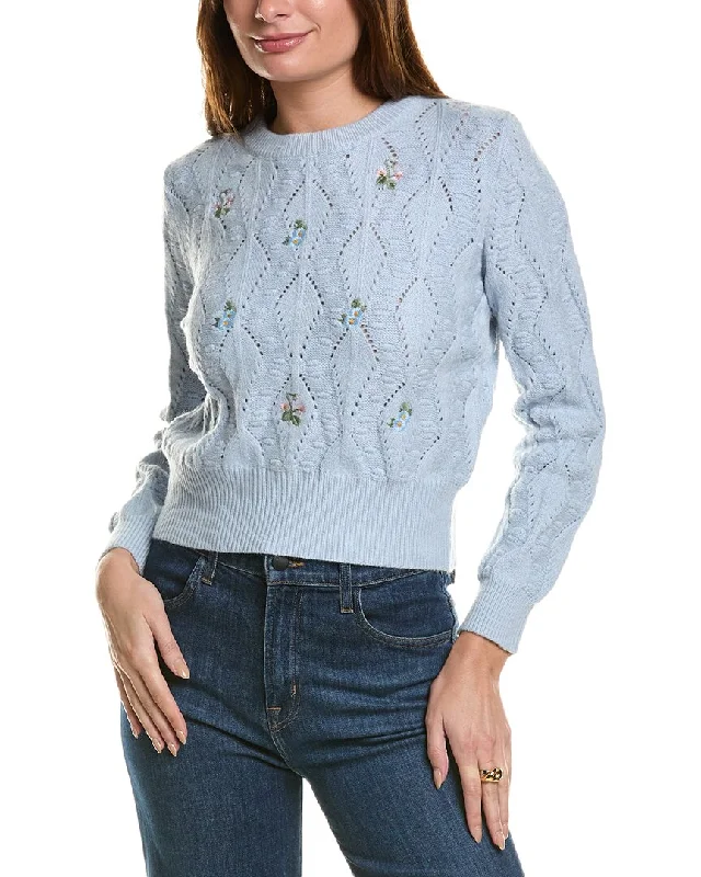 Vintage-Inspired Garments ANNA KAY Flores Cashmere-Blend Sweater