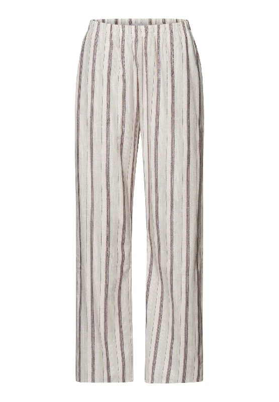 Women's Functional Outdoor Garments Loungy Nights Cotton Flannel Pajama Pants | Meraki Stripe 76486-2165