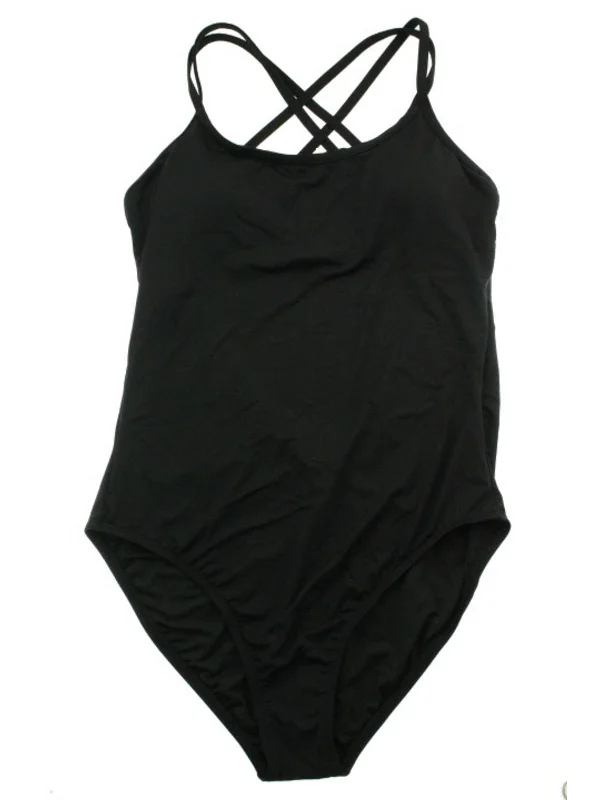 Women's Seasonal Clothing Womens Lined Double Strap One-Piece Swimsuit