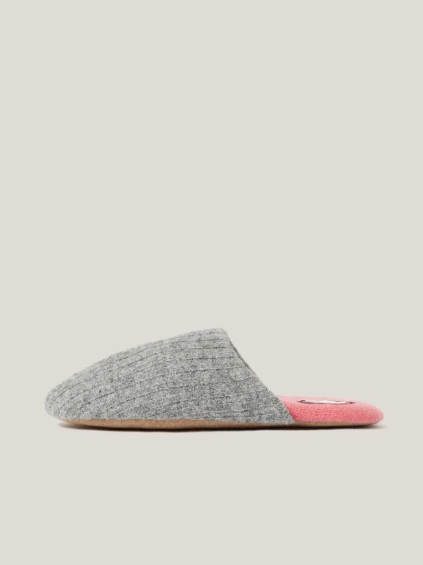 Classic Women's Apparel Compact Wool Slipper | Grey