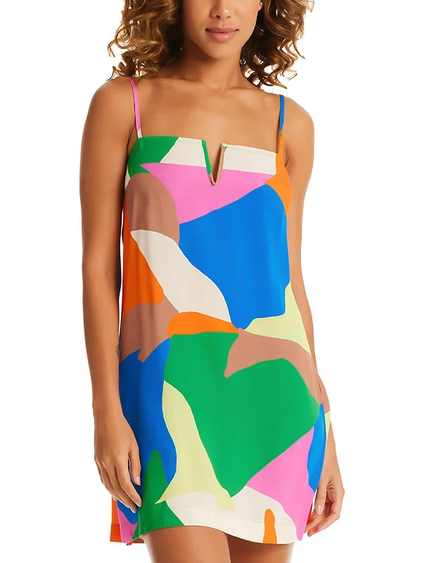 Comfortable Outfit For Women Womens Printed Dress Cover-Up
