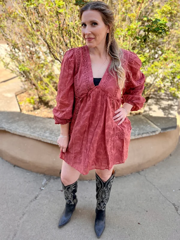 Fashion Deals Too Good To Pass Up Mauve Out Of My Way Dress