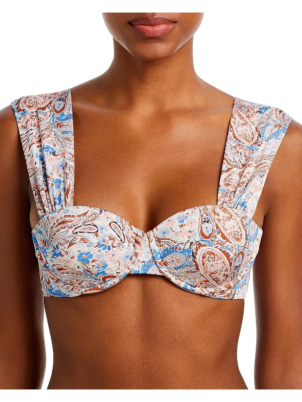 Women's Chic Outerwear Attire Womens Underwire Nylon Bikini Swim top