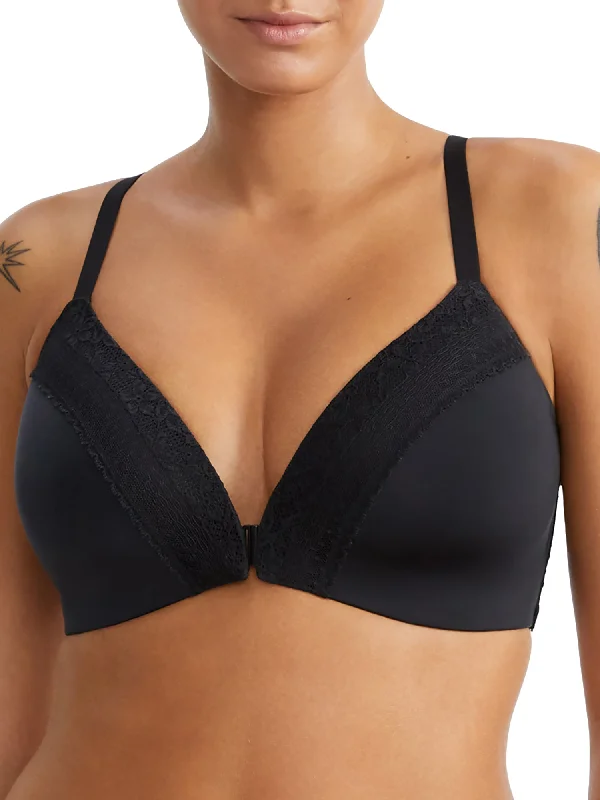 Women's Resort Garments Bare Women's The Wire-Free Front Close Bra with Lace