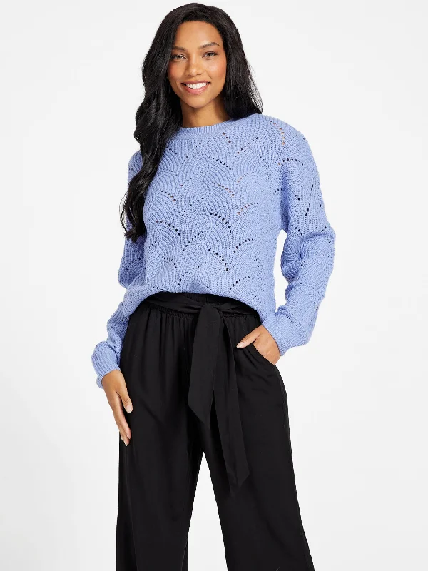 Women's Comfortable Lounge Attire Isabel Pointelle Sweater