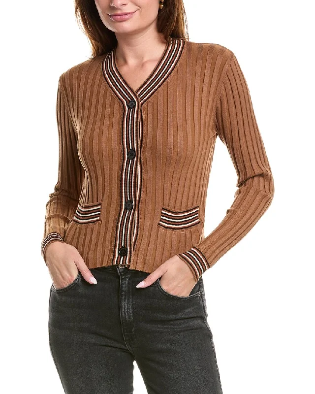 Women's Work Apparel YAL New York Multi Stripe Cardigan