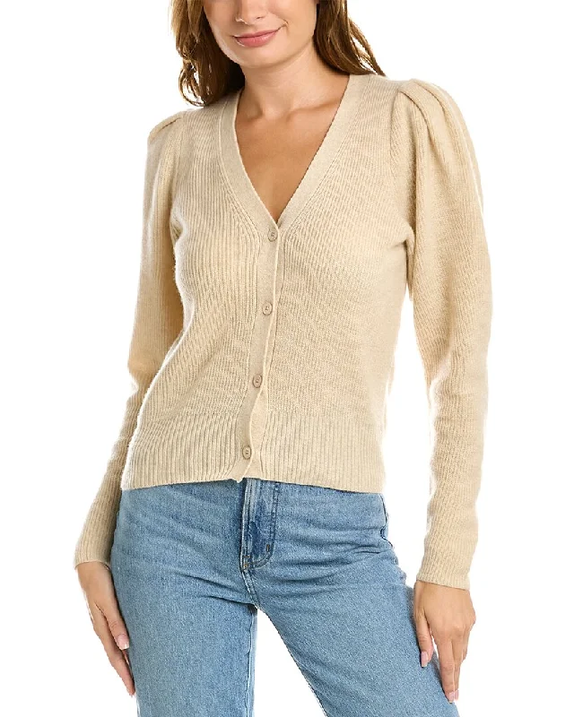 Women's Active Outfit For Fitness Design History Puff Sleeve Cashmere Sweater