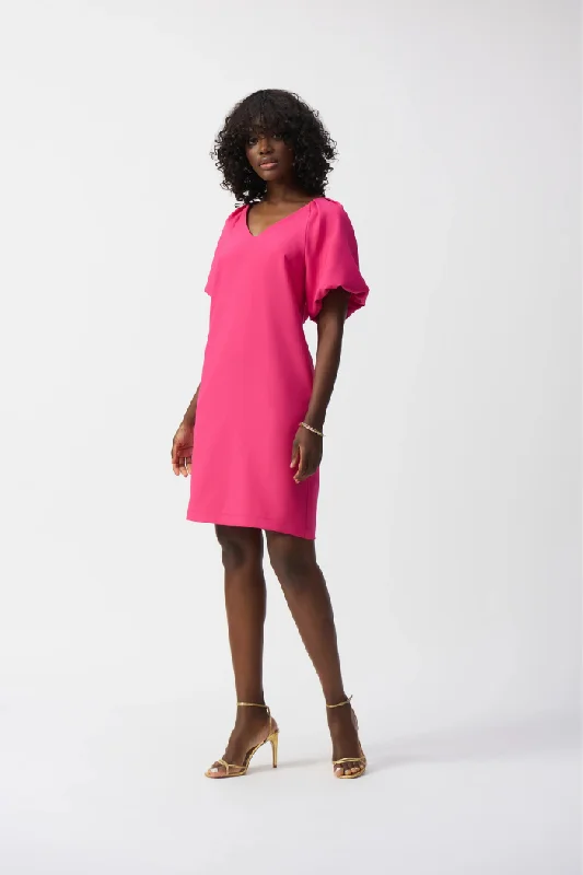 Effortless Style, Endless Impact Lux Twill Puff Sleeve Dress