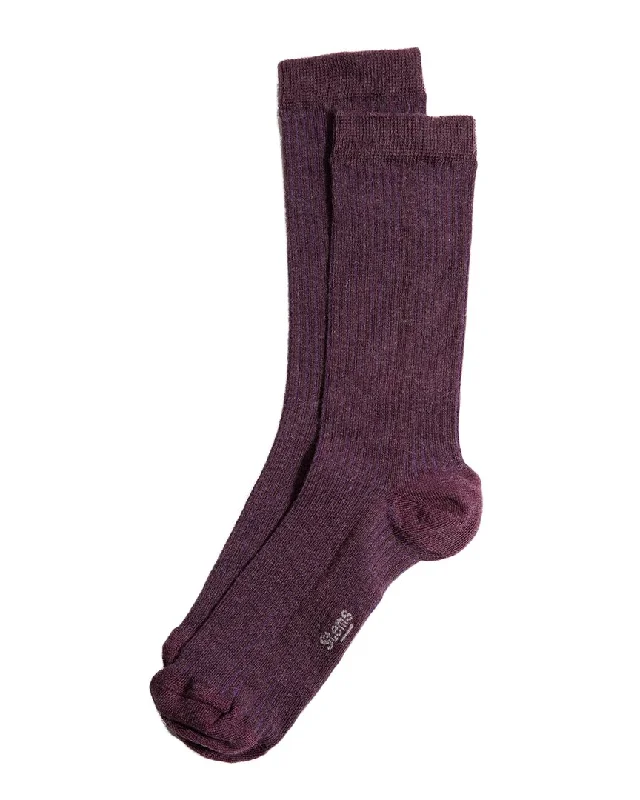 Women's Evening Clothing Stems Eco-Conscious Cashmere-Blend Crew Sock