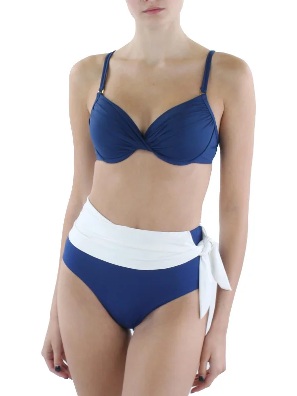 Women's Evening Apparel Womens Twist Front Padded Bikini Swim Top