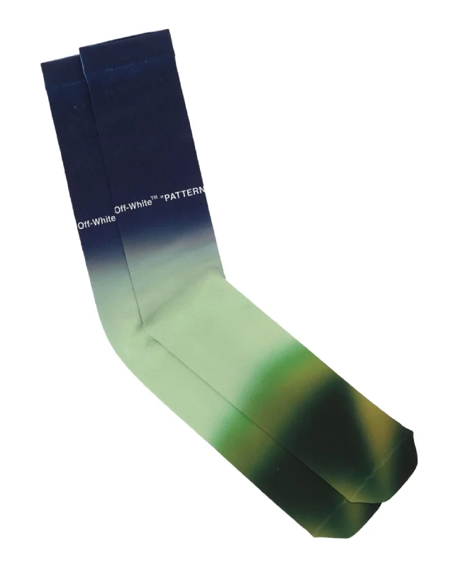 Women's Resort Apparel Blurred Logo Long Socks