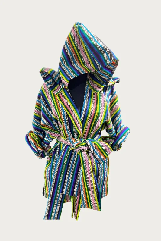 Women's Clothing For Special Occasions Lain Handmade Robe Jacket In Rainbow