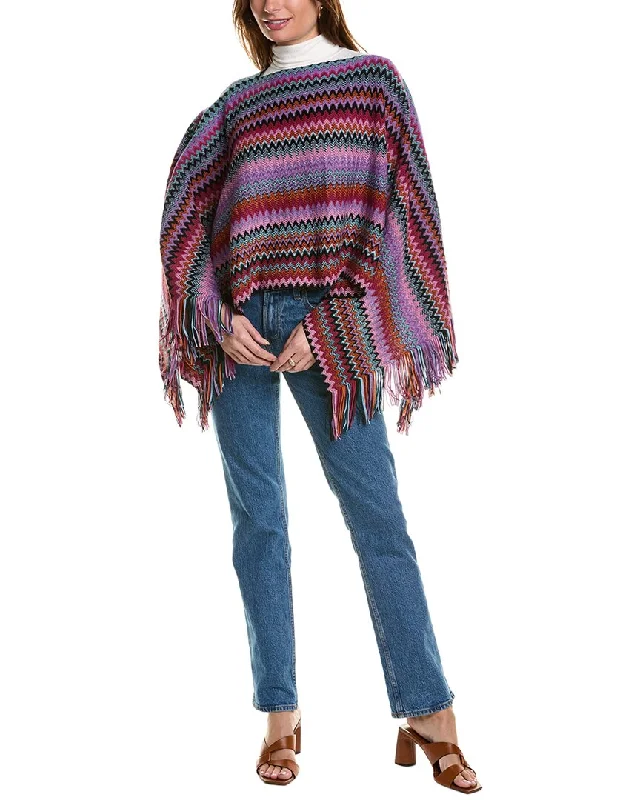 Women's Casual Wear Clothing Missoni Wool-Blend Poncho