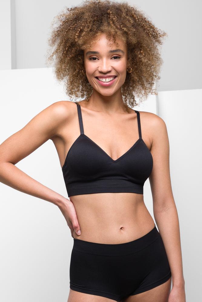 Women's Sports Apparel Seam-Free Bralette Black