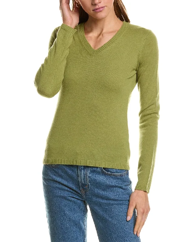 Women's Vintage-Inspired Clothing InCashmere V-Neck Cashmere Sweater