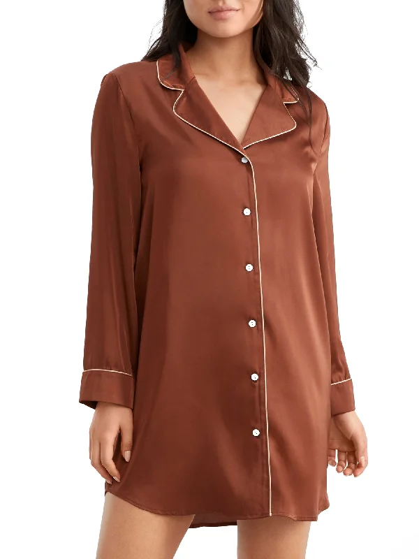 Women's Clothing For Travel Bare Women's The Washed Satin Sleep Shirt