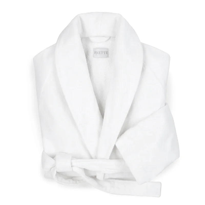 Women's Vacation Clothes Frette Velour Shawl Collar Robe