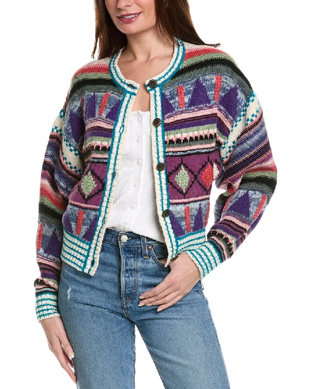 Women's Formal Clothes MOTHER The Soaring High Alpaca-Blend Cardigan