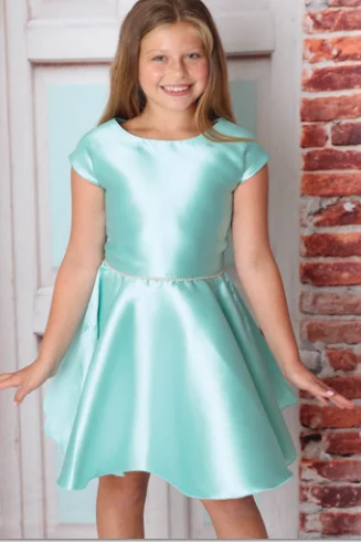 Seasonal Picks Tiffany Blue Cap Sleeve Dress