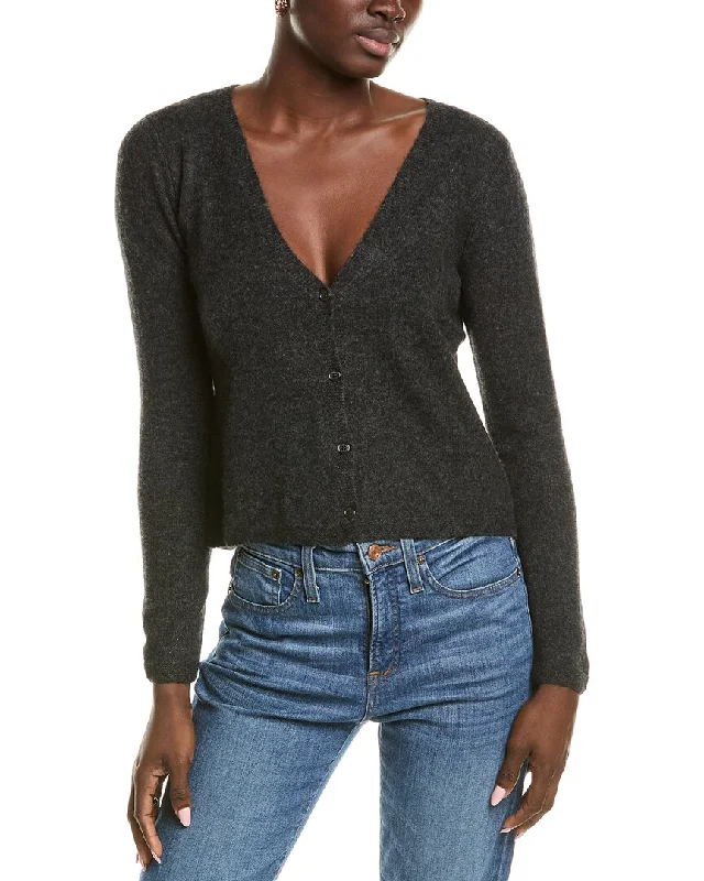 Plus-Size Women's Garments sofiacashmere Modern V-Neck Cashmere Cardigan
