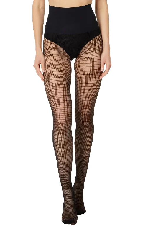 Women's Resort Garments Square Net Tight In Black