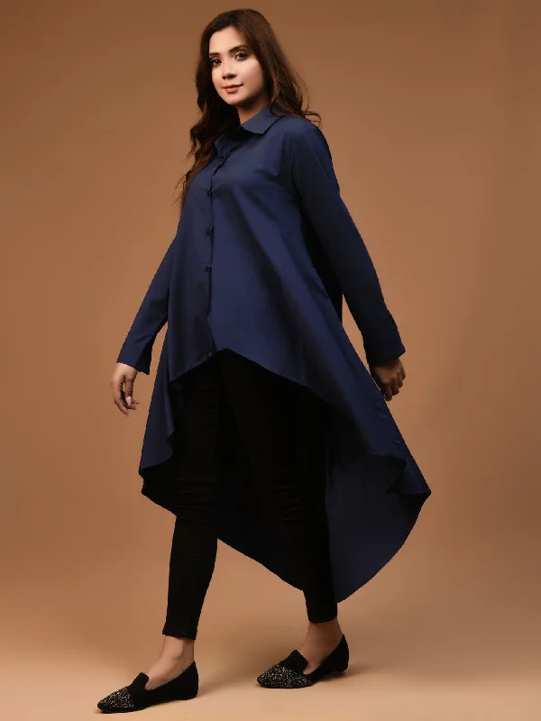 Vintage Retro Party Wear High Low Grip Dress