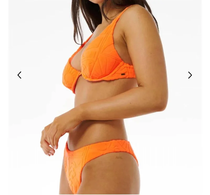 Women's Formal Apparel Santorini Terry Hi-Leg Skimpy In Bright Orange