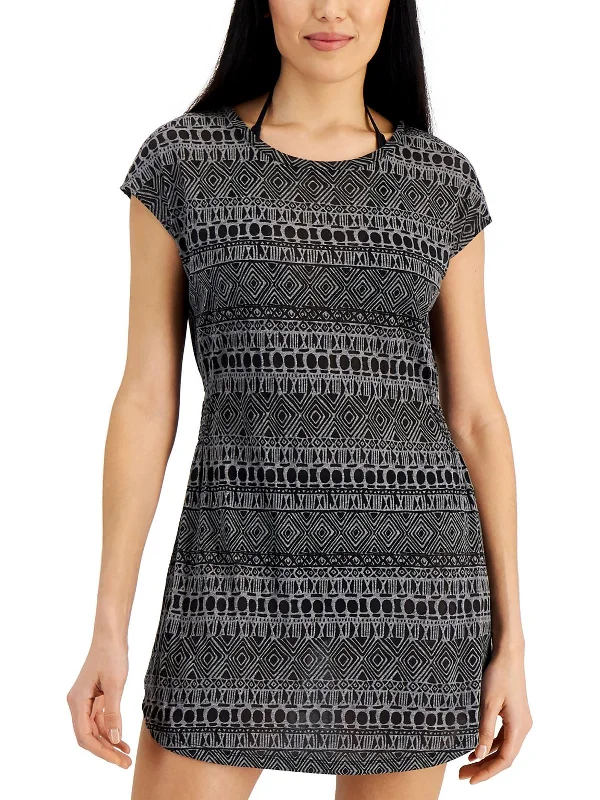 Vintage-Inspired Women's Apparel Romantic Womens Printed Dress Cover-Up