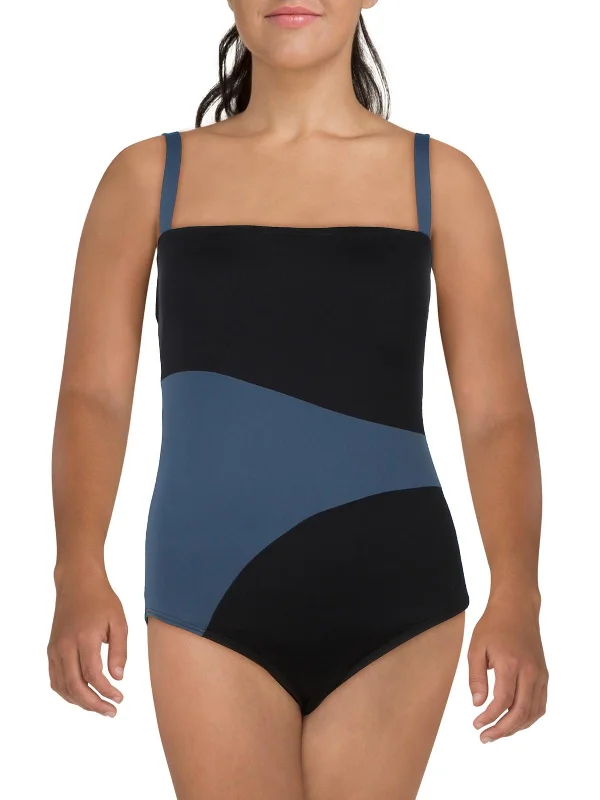 Classic Clothes For Women Womens Solid Nylon One-Piece Swimsuit