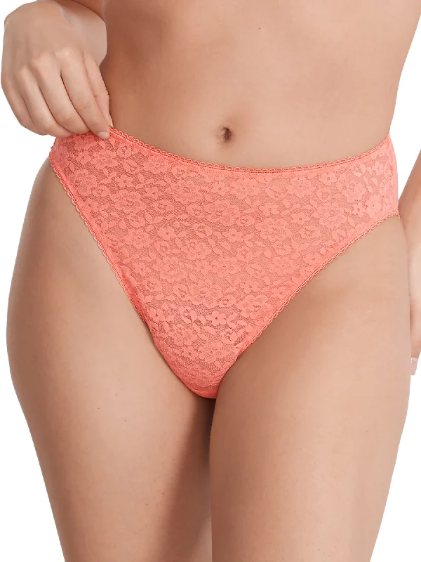 Women's Holiday Attire Camio Mio Women's Allover Lace High-Leg Brief