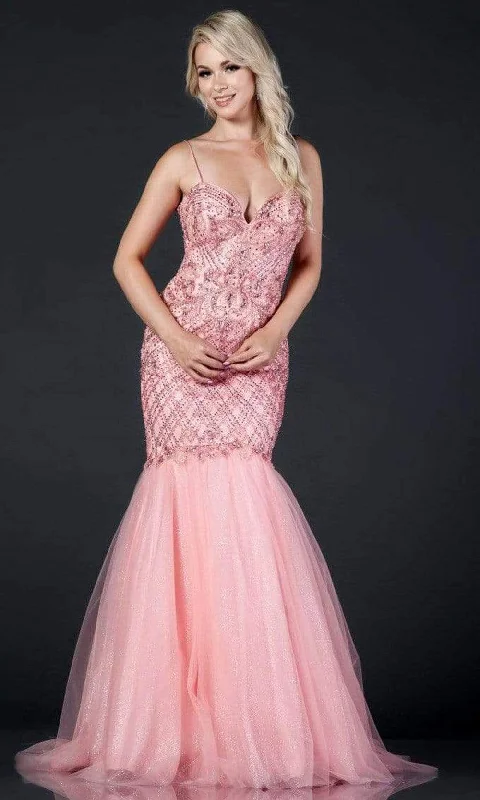 Must Haves Trevi Collection - L2367 Sweetheart Trumpet Full Length Dress