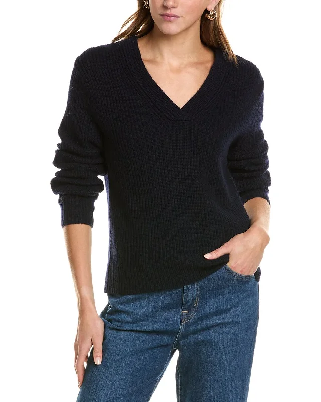 Elegant Clothing For Women Vince Shaker Rib Wool & Alpaca-Blend Sweater