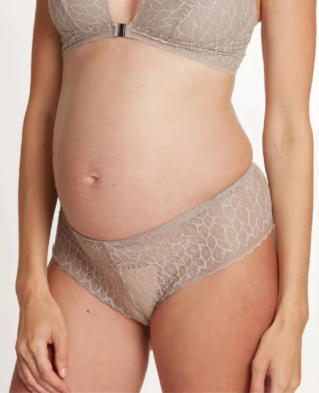 Women's Plus-Size Clothes Bliss Maternity Shorty In Taupe