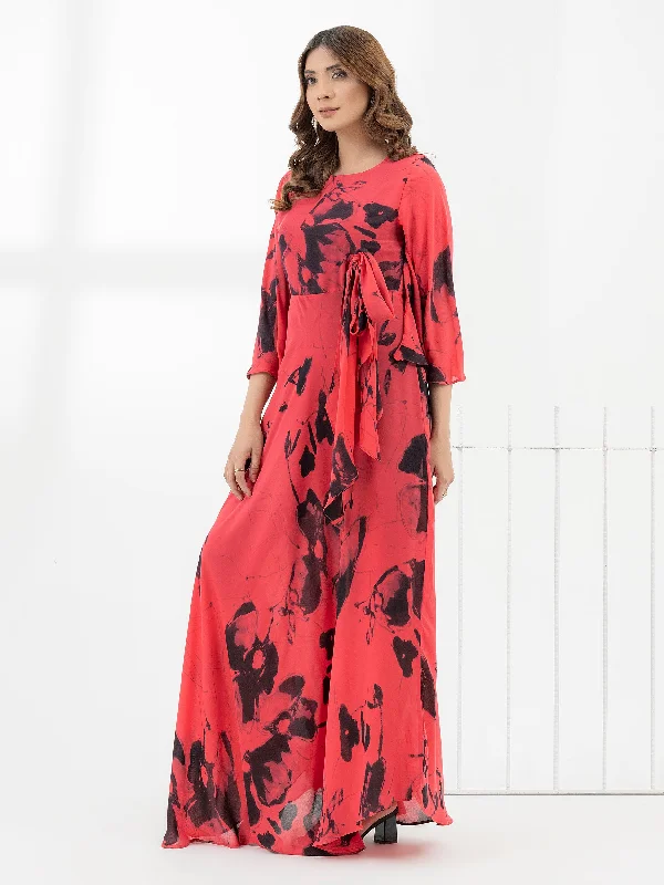 Outfits For Girls Printed Dobby Dress