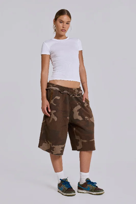 Charming Everyday Clothing For Women Camo Monster Jogger Shorts