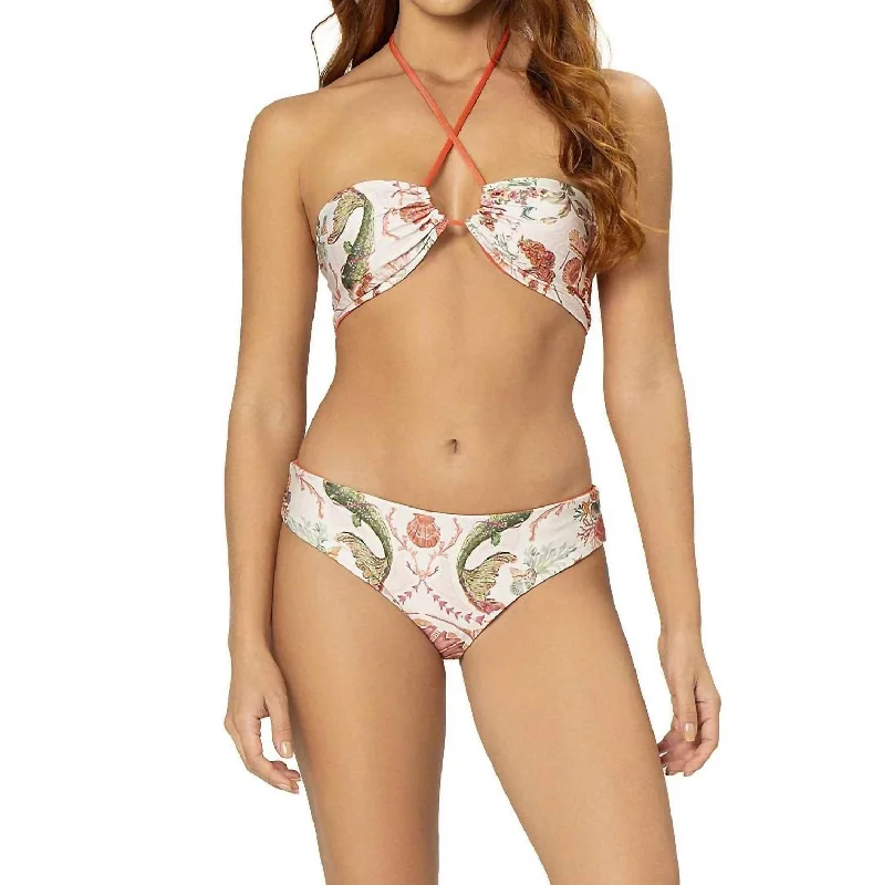 Women's Floral Print Outfit Chisty Reversible Bikini Bottom In Isla Doble Faz Mar