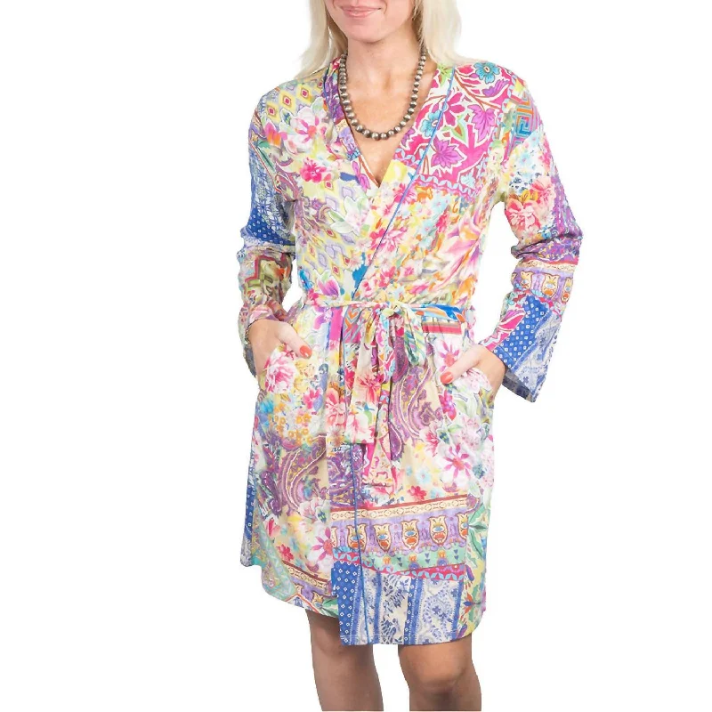 Women's Athleisure Apparel Talavera Sleep Robe In Multi