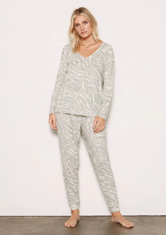 Women's Relaxed Outfit Jade Long Sleeve Jogger Set - FINAL SALE