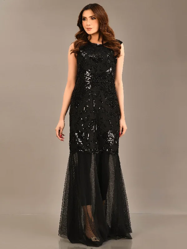 Tailored Clothing For Women Sequined Net Dress