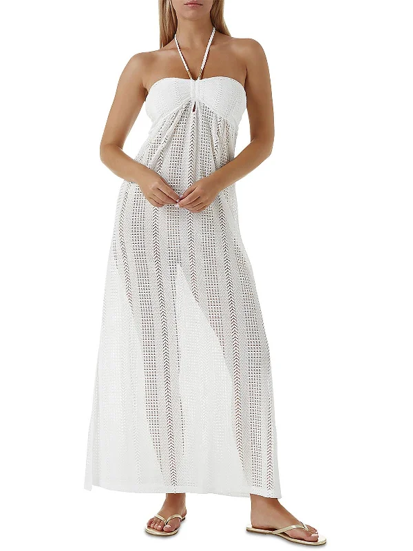 Women's Sports Apparel Womens Halter Polyester Cover-Up