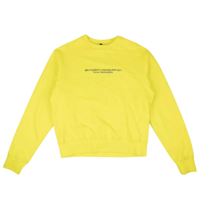 Women's Elegant Evening Outfit Unravel Project Logo Jersey Sweatshirt - Yellow